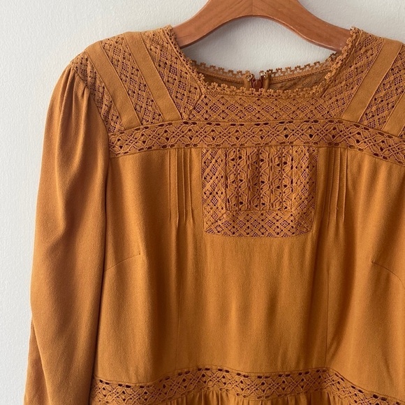 Point Sur Lacey Top Marled Mushroom Gold Size 10 - Picture 7 of 16